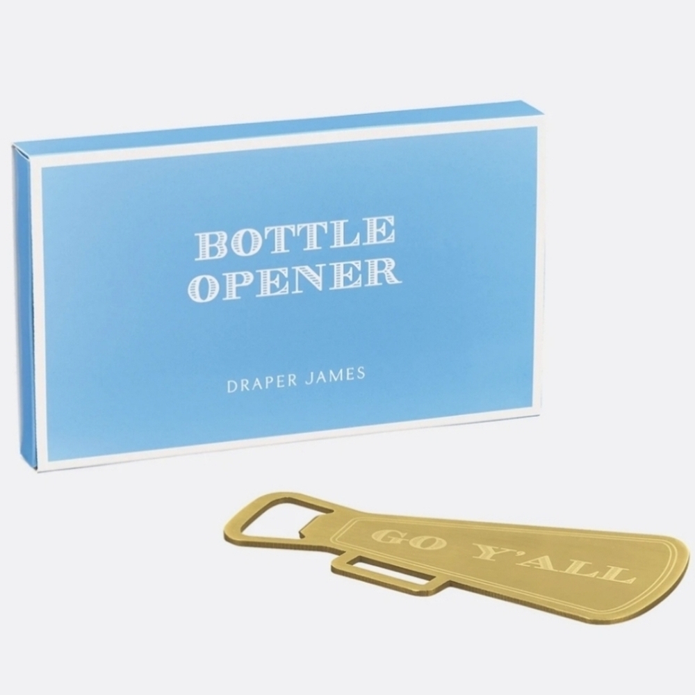 Draper James "Go Ya'll" Bottle opener Gold NIB